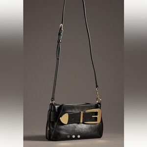 Dolce Vita NWT Anthropologie Wendy
Crossbody  Elegant Black Leather Shoulder Bag